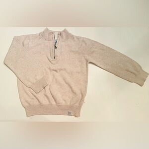 Heather Oatmeal Lightweight Quarter Zip Pullover